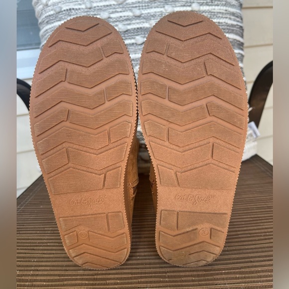 Camel Suede Mid-Calf Boots - Picture 8 of 9